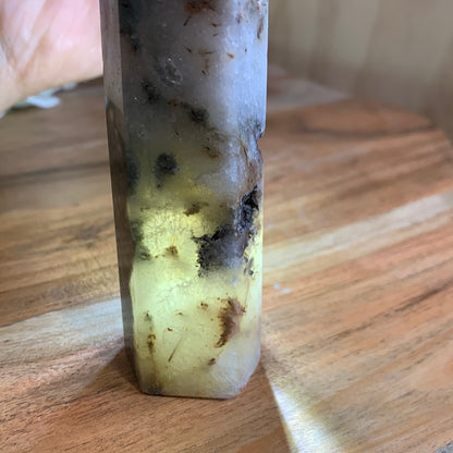 OCEAN JASPER WITH QUARTZ TOWER