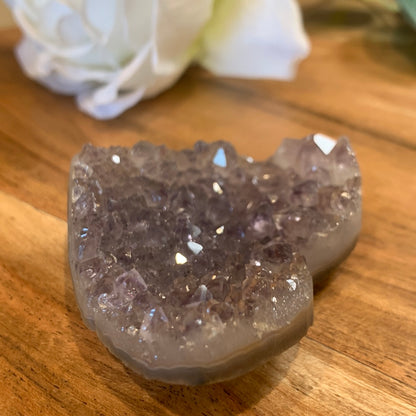AMETHYST CLUSTER HEART