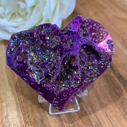 AURA COATED SPHALERITE HEARTS
