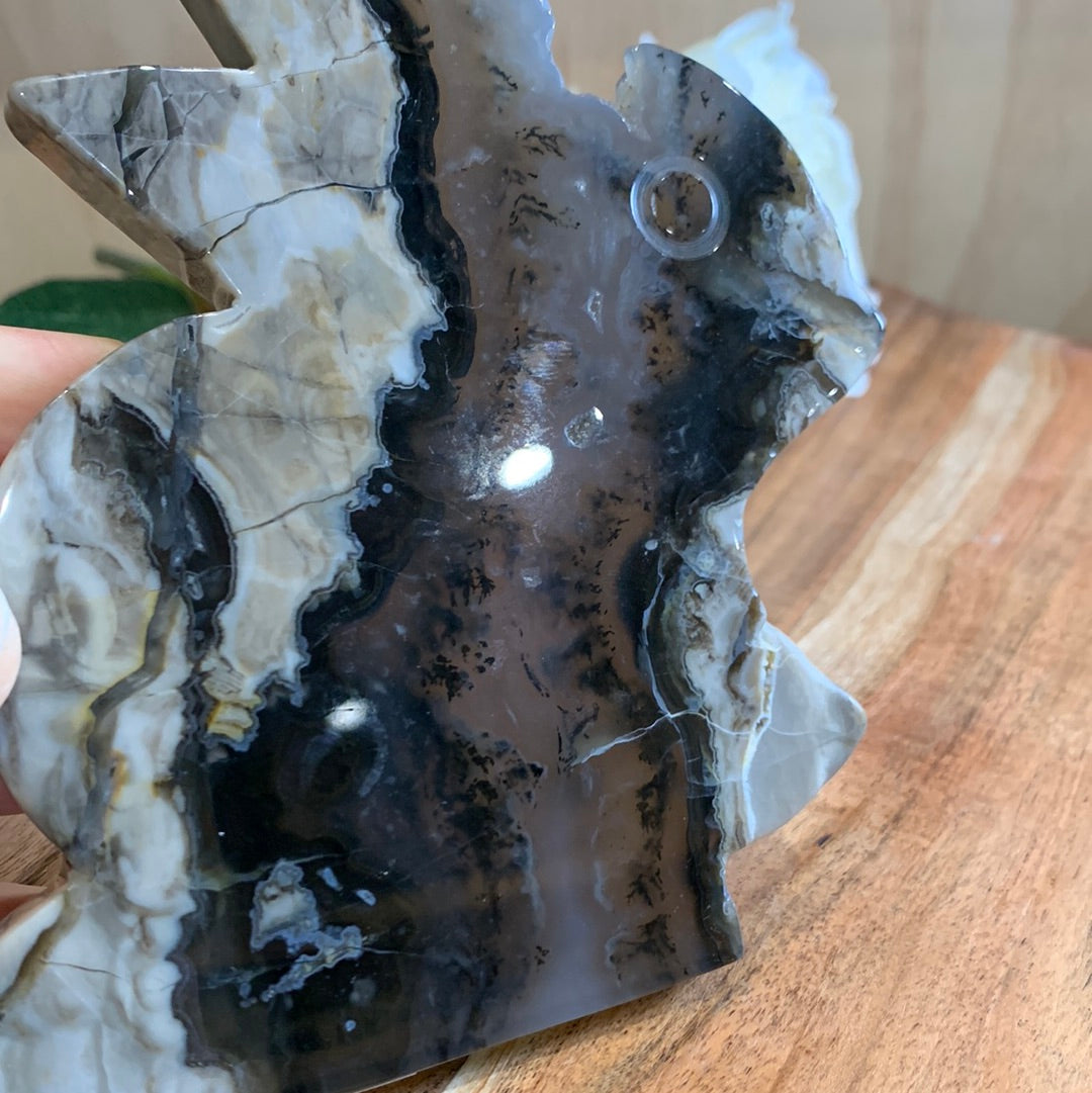 VOLCANO AGATE RABBIT (LARGE)