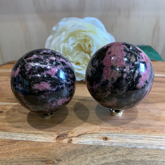 RHODONITE SPHERES