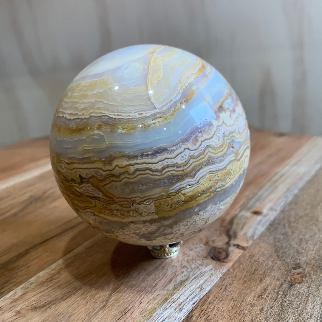 MEXICAN CRAZY LACE AGATE SPHERE