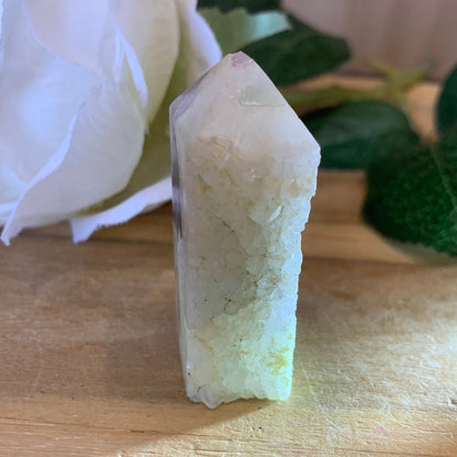 FLUORITE POINTS WITH QUARTZ