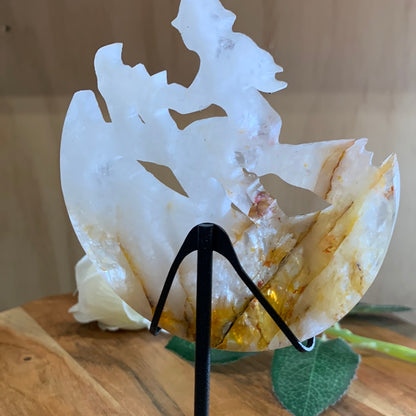 GOLDEN HEALER WITCH IN THE MOON with STAND