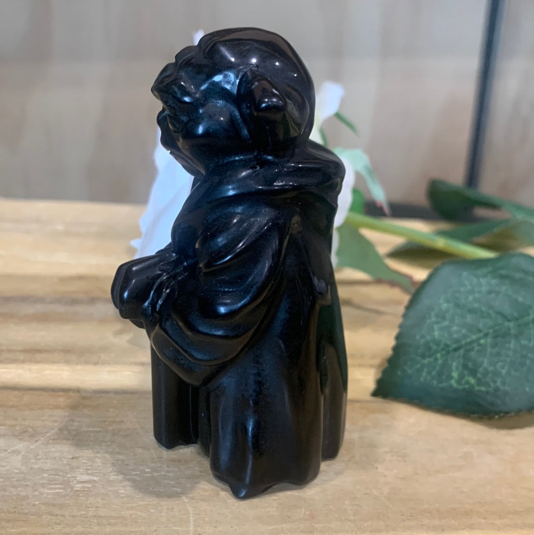 BLACK OBSIDIAN YODA (LARGE)