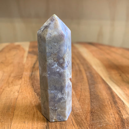 BLUE FLOWER AGATE POINTS