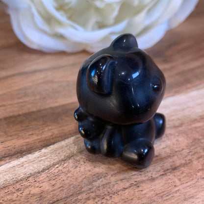 SILVER OBSIDIAN TEDDY BEARS SUPER CUTE!!!