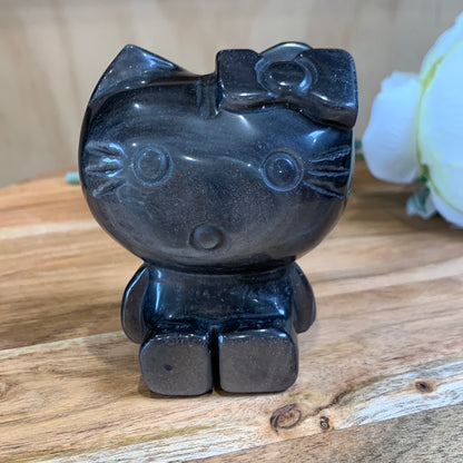 SILVER OBSIDIAN HELLO KITTY (LARGE)