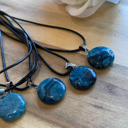 BLUE APATITE PENDANTS