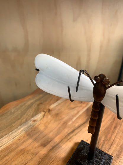 WHITE JADE DRAGON FLY