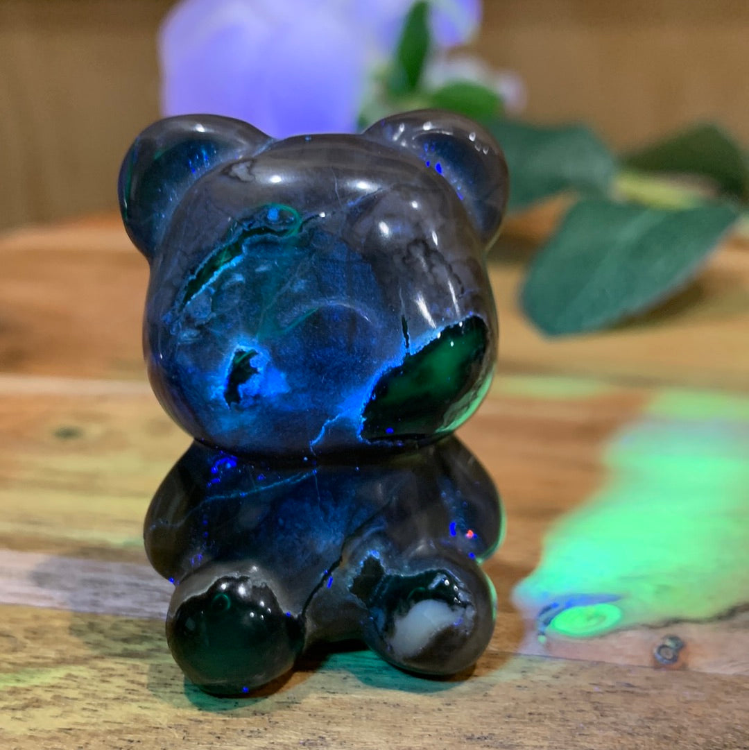 VOLCANO AGATE TEDDY BEARS