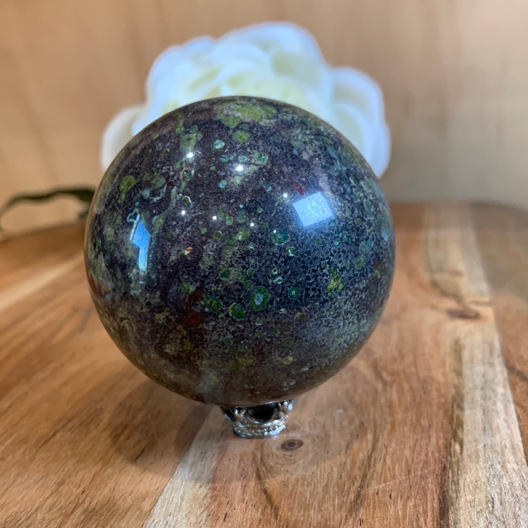 DRAGON BLOODSTONE SPHERE