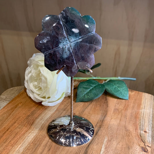 OCEAN JASPER FLOWER ON ASTROLOGY STAND