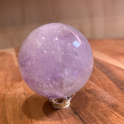 UNIQUE AMETHYST SPHERES WITH CLEAR QUARTZ