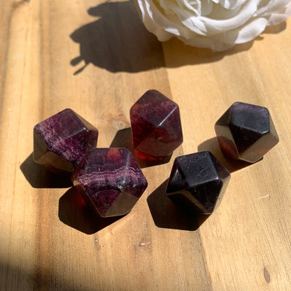 PURPLE FLUORITE DIAMONDCUBE