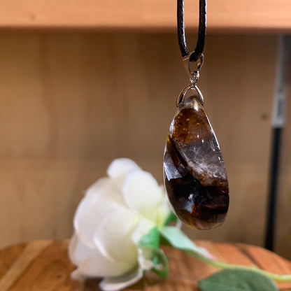 GOLDEN HEALER TEAR DROP PENDANT