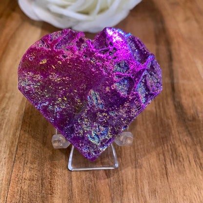 AURA COATED SPHALERITE HEARTS