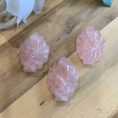 ROSE QUARTZ 9 TAIL FOX (PENDANT OR CARVING)