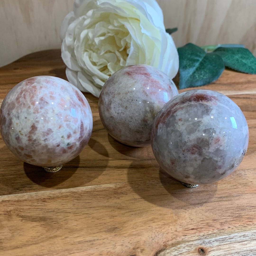 SUNSTONE MOONSTONE SPHERES