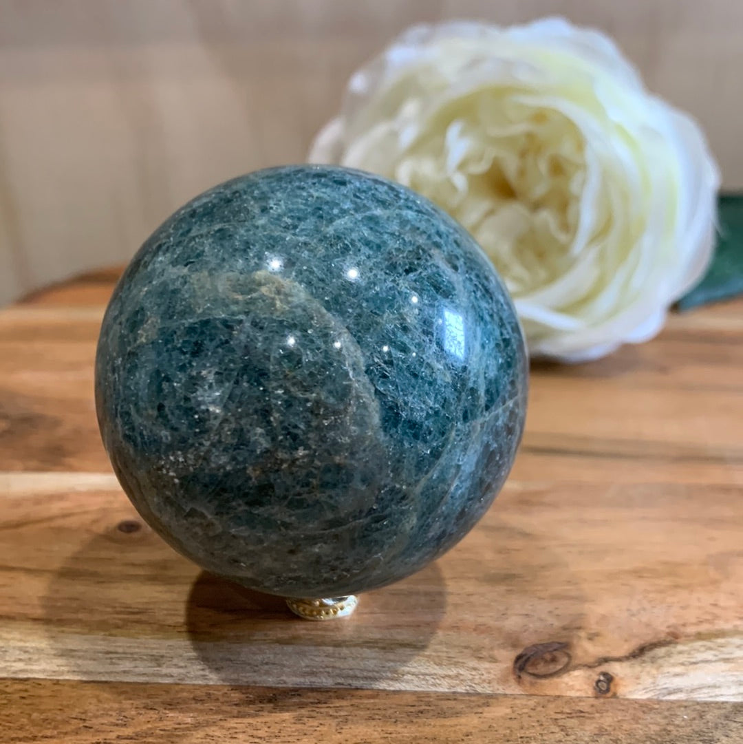 GREEN APATITE SPHERES