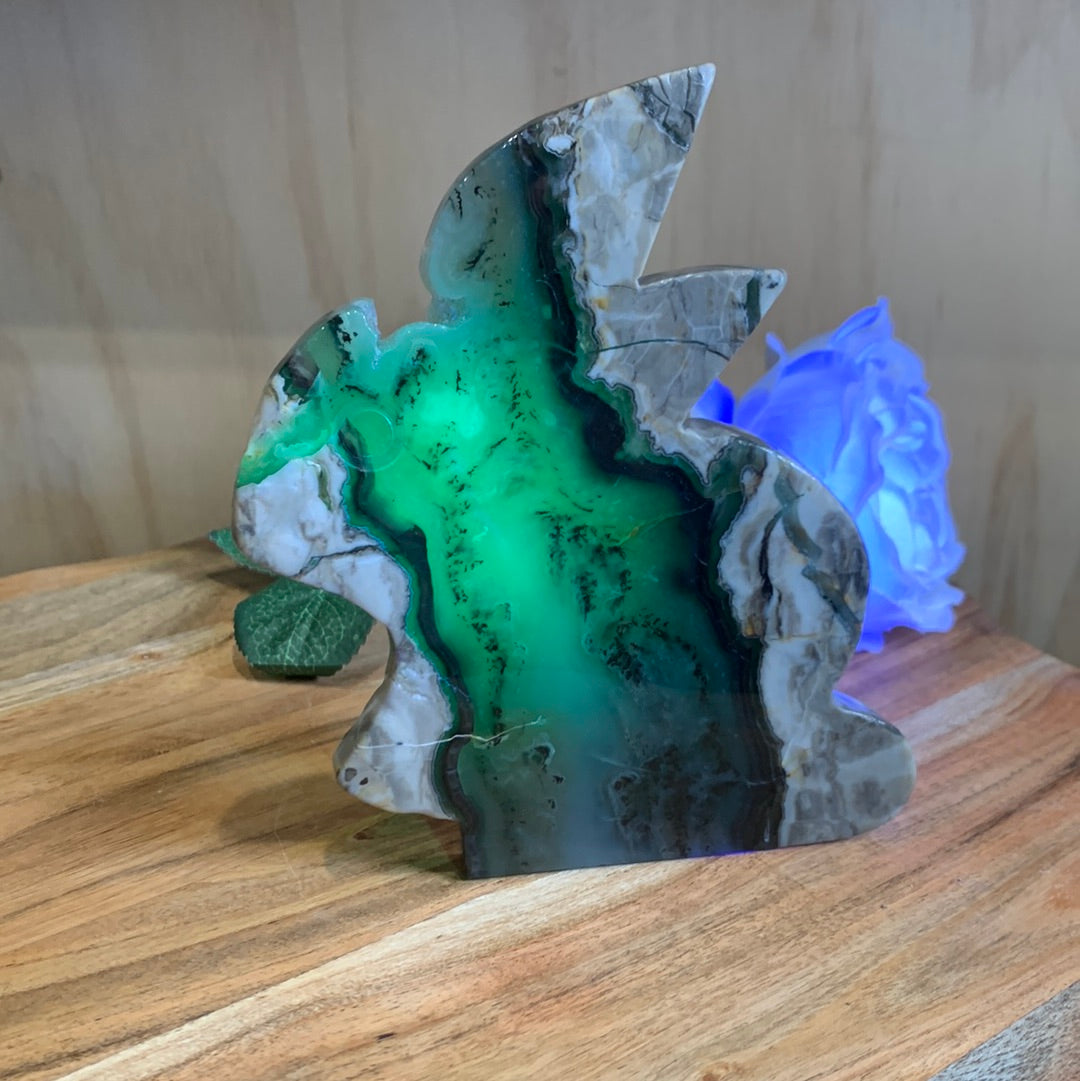 VOLCANO AGATE RABBIT (LARGE)