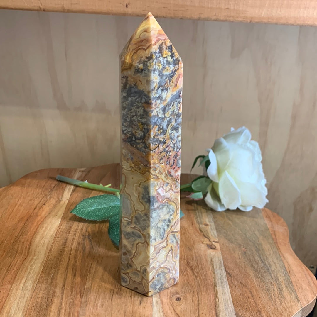 CRAZY LACE AGATE TOWER