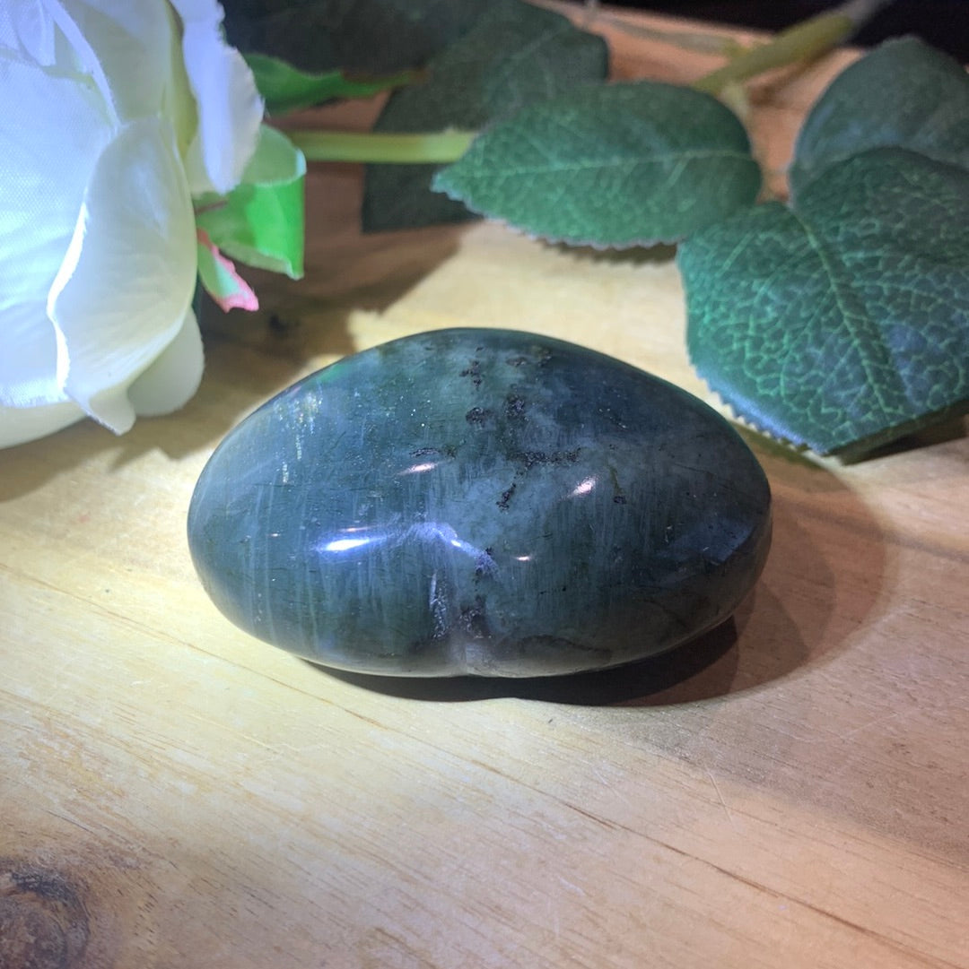 LABRADORITE HEART (LARGE)