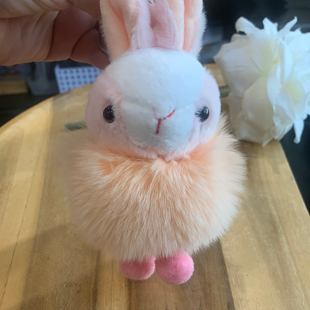 CUTE PLUSH FEELING RABBIT KEYRING