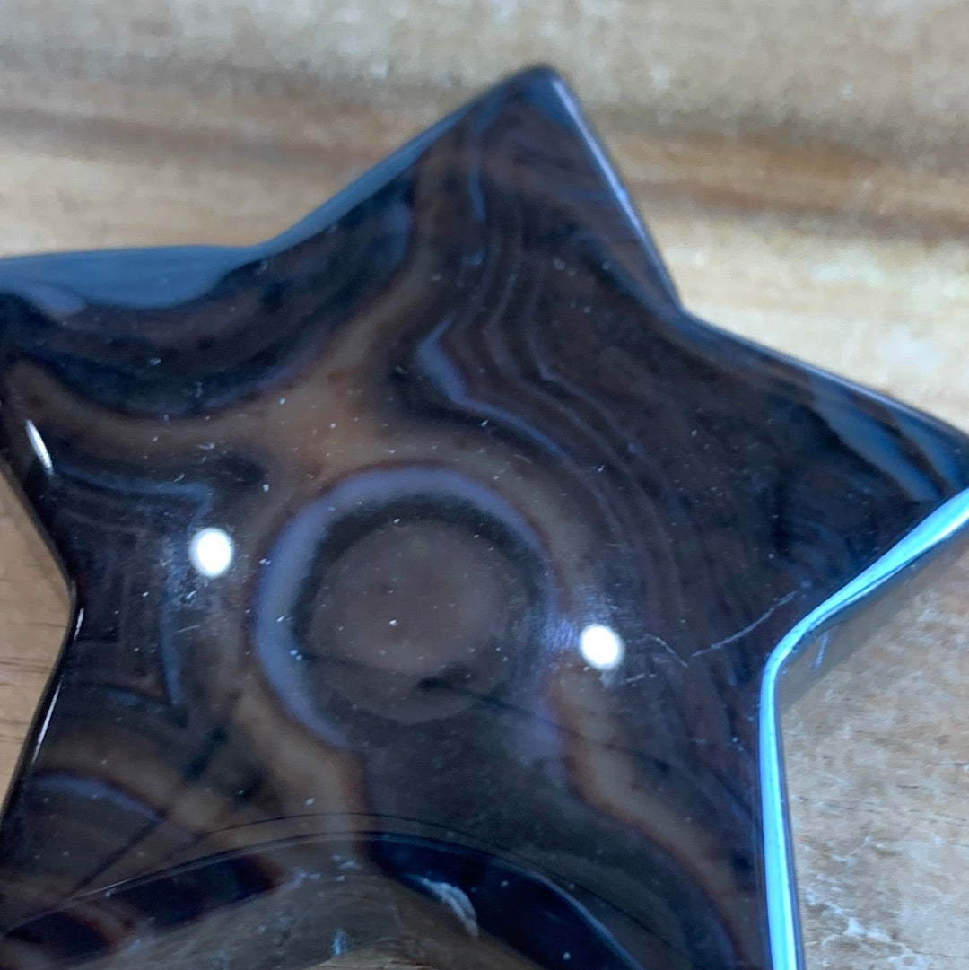 AGATE STAR WITH AMAZING PATTERNS