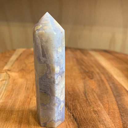 BLUE FLOWER AGATE POINTS