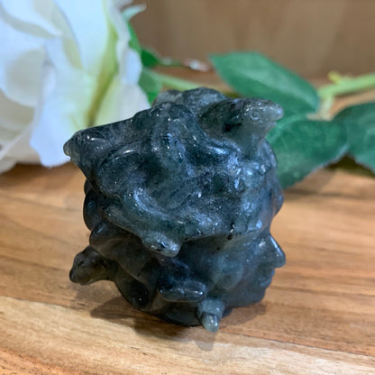 LABRADORITE MEDUSA HEAD