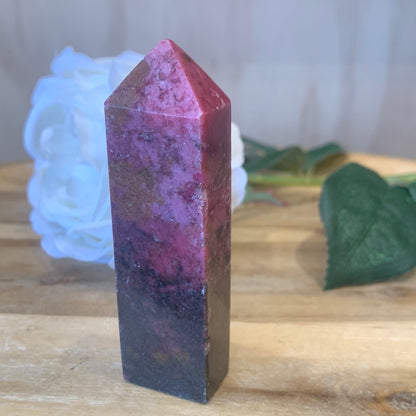 RUBY & TOURMALINE POINT