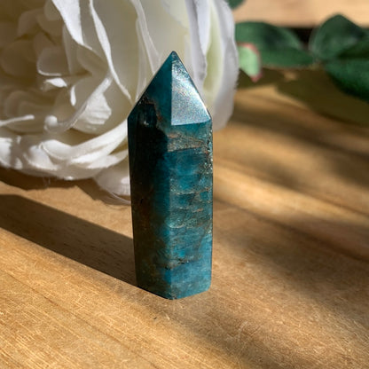 BLUE APATITE POINT