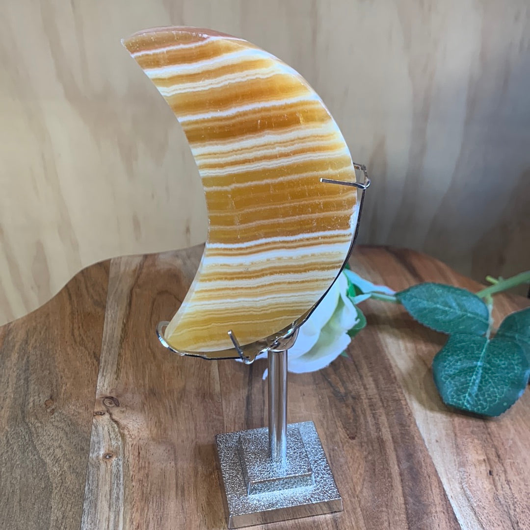 ORANGE CALCITE MOONS