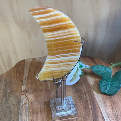 ORANGE CALCITE MOONS