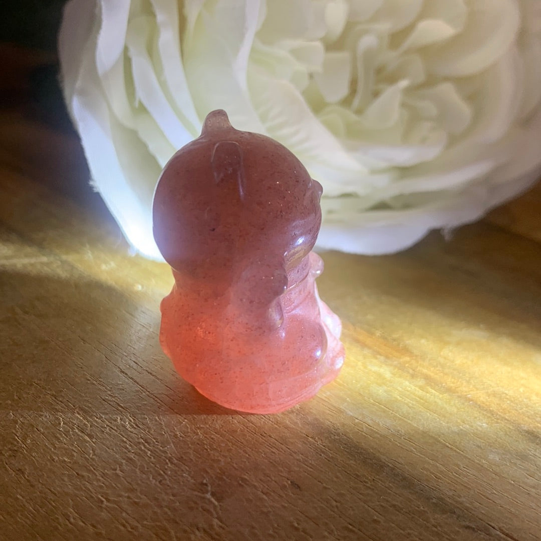 STRAWBERRY QUARTZ  MONEY CAT