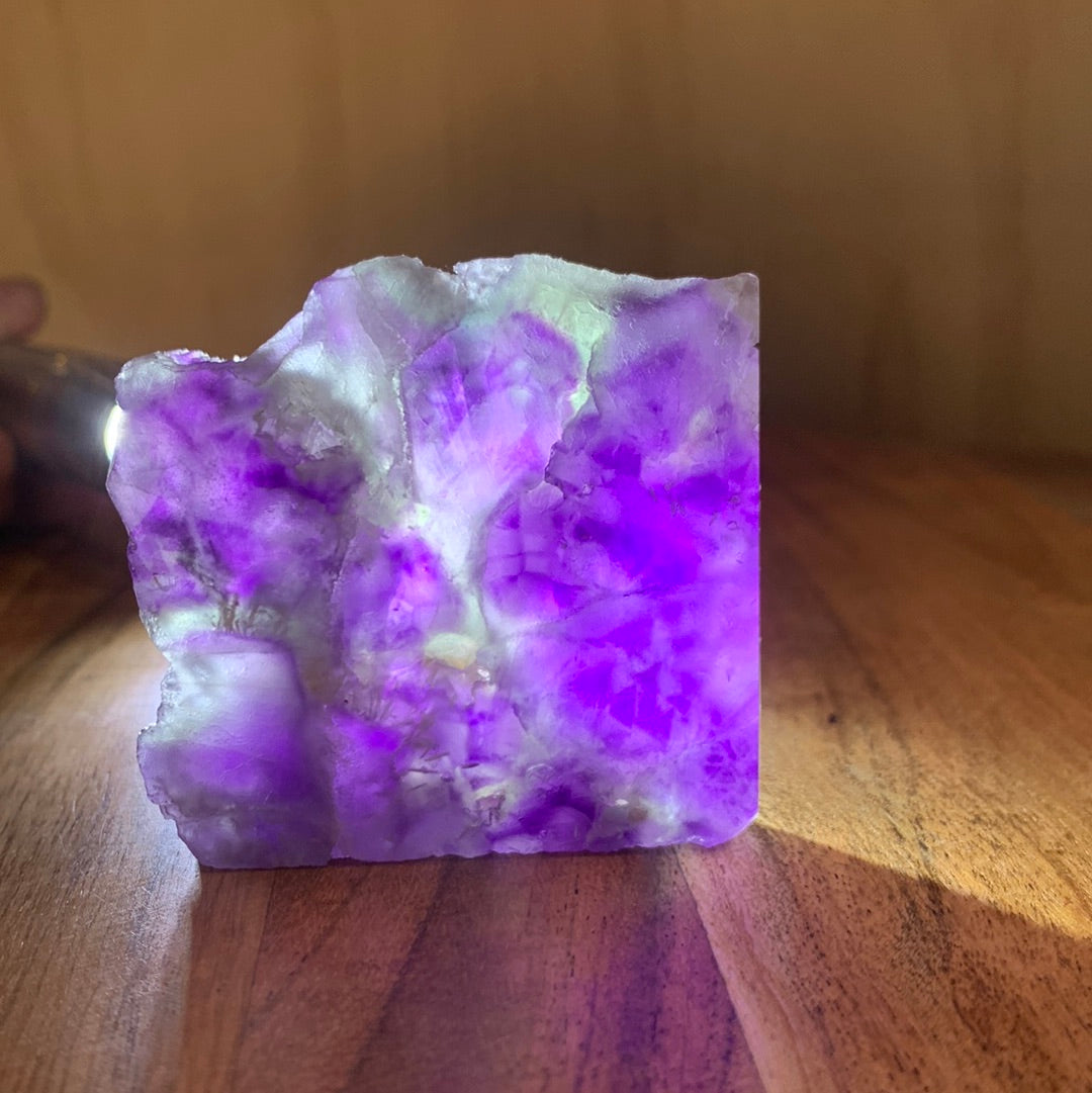 FLUORITE SLAB WITH CUBIC STRUCTURES (SMALL)