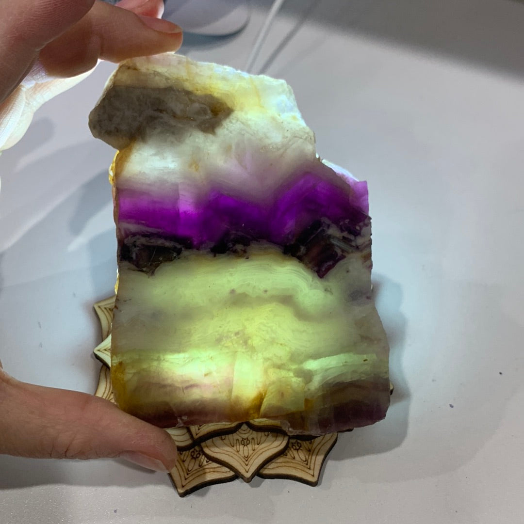 FLUORITE SLICE/SLAB