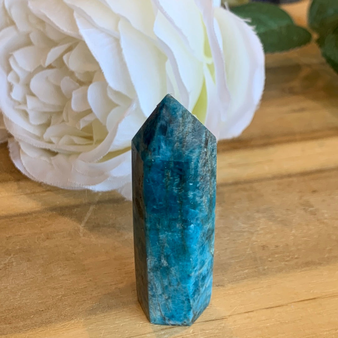 BLUE APATITE POINT