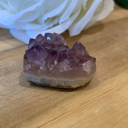 AMETHYST CLUSTER HEARTS