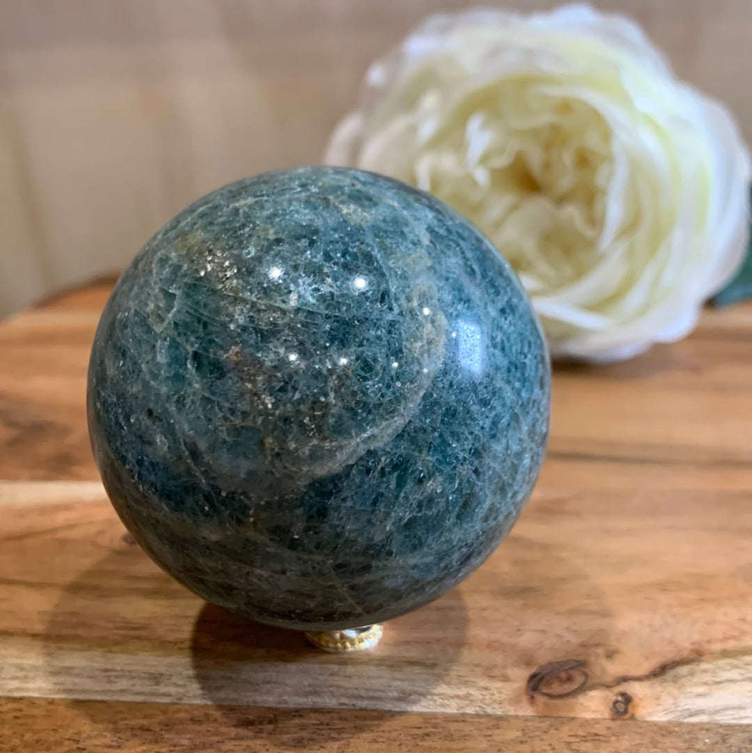 GREEN APATITE SPHERES