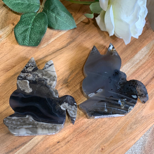 VOLCANO AGATE CATS (LARGE)