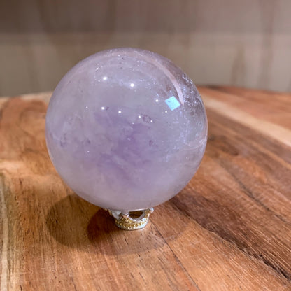 UNIQUE AMETHYST SPHERES WITH CLEAR QUARTZ