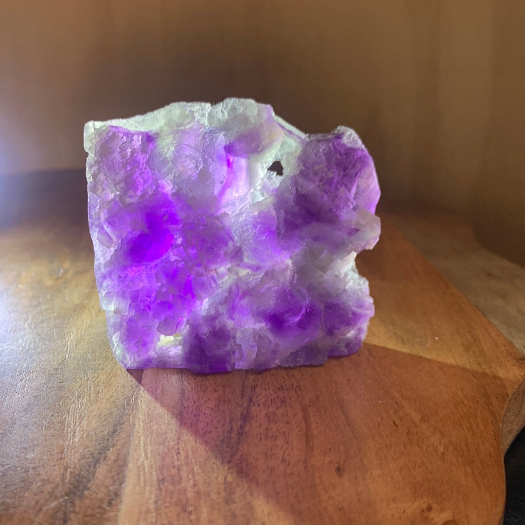 FLUORITE SLAB WITH CUBIC STRUCTURES (SMALL)