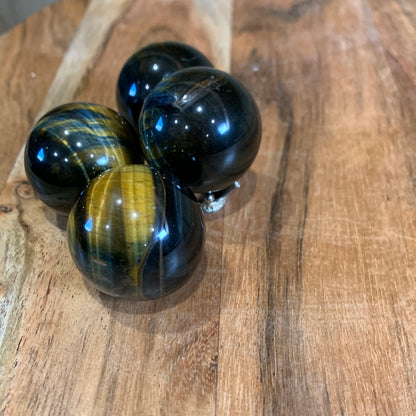 BLUE TIGERS EYE SPHERES (SMALL/MEDIUM)