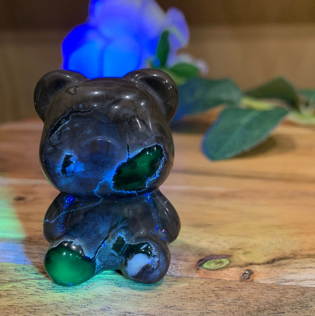 VOLCANO AGATE TEDDY BEARS