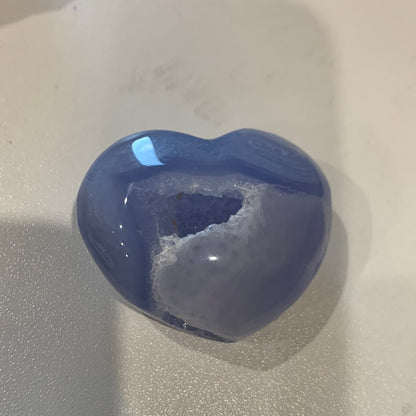 BLUE LACE AGATE HEARTS