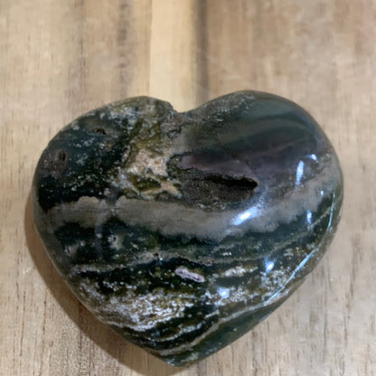 GREEN JASPER HEARTS