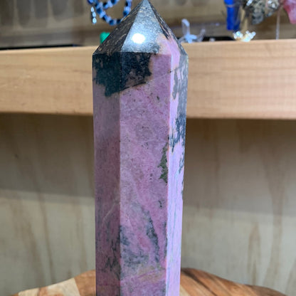 RHODONITE TOWER (A HUGE 1313GRAMS!!!)