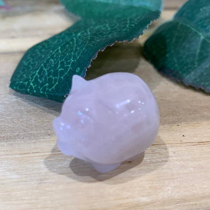 ROSE QUARTZ PIG